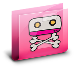 Folder Casette Pink Icon 256x256 png